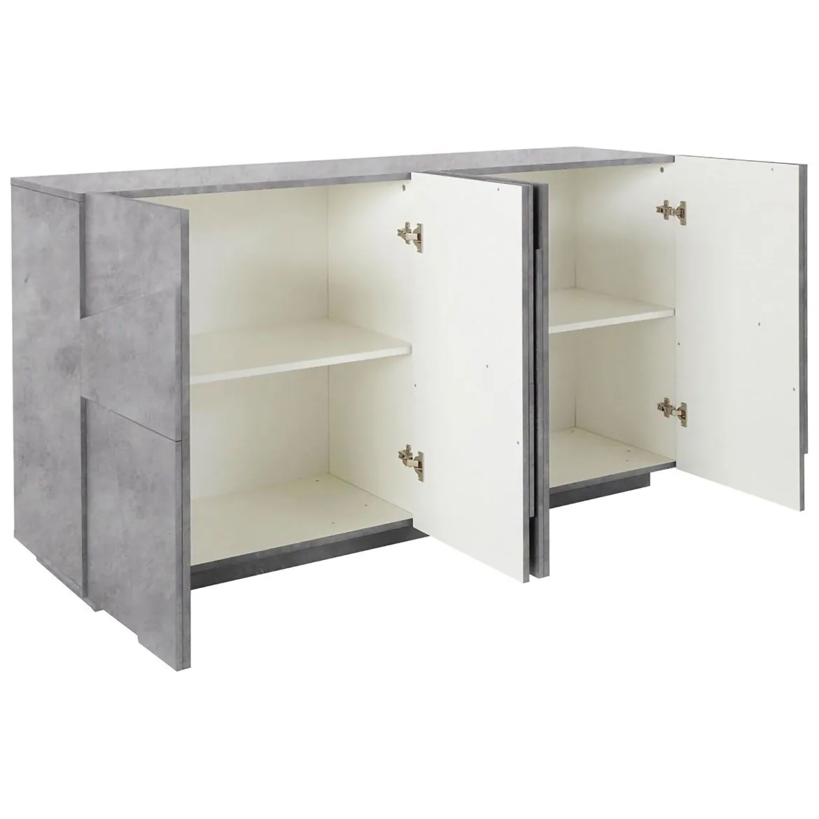 Credenza cemento 184x45x77h cm 3 ante - Aminda