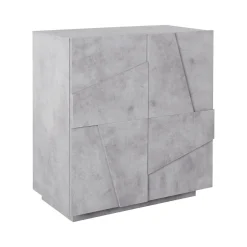 Credenza cemento 81x44x86h cm 2 ante - Arli