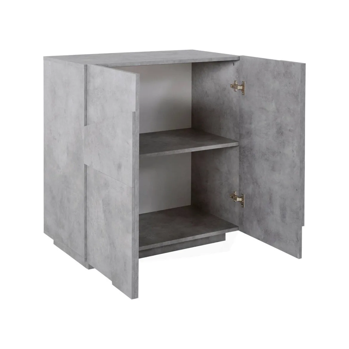 Credenza cemento 81x44x86h cm 2 ante - Arli