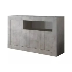 Credenza cemento 138x42x86h cm 3 ante - Dolphin