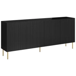 Credenza Londa, 200x42 h82 cm, Nero