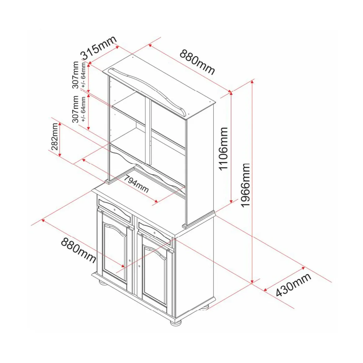 Credenza Marrone Quercia un Cassetto 2 Ripiani 88x32x198h cm, Apertura Battente, Scorrevole - Quadri