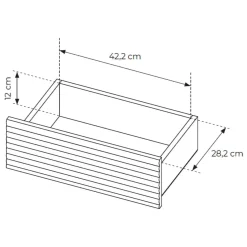 Credenza Marrone Rovere Beige 4 Ripiani Apertura Battente 104x40x138h cm, 2 Ante - Hasota