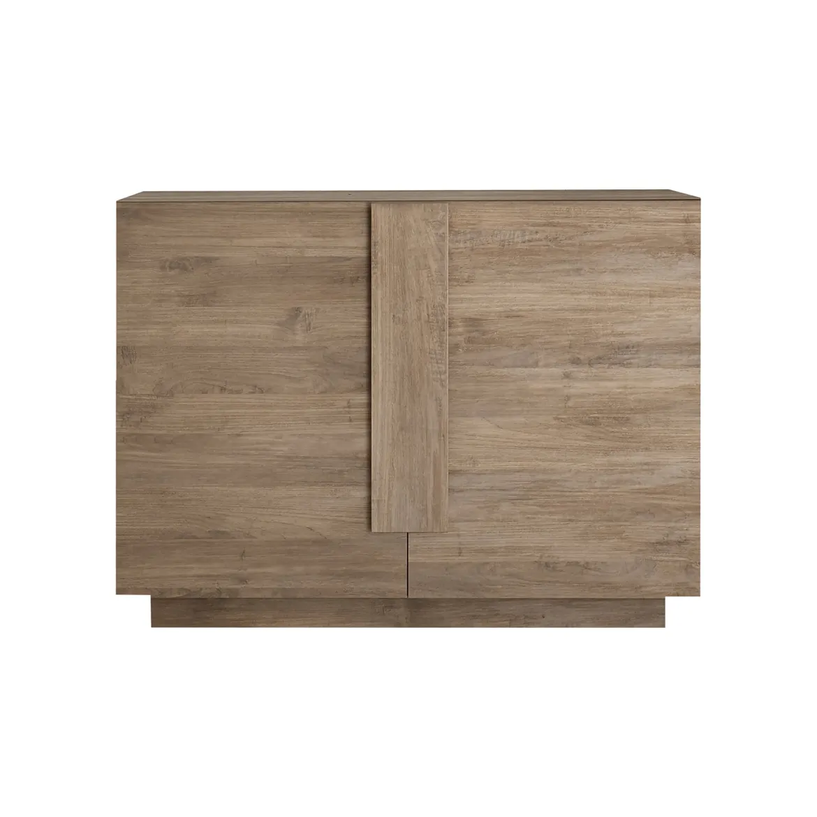 Credenza Marrone Rovere 2 Ripiani Apertura Battente 120x30x74h cm, 4 Ante - Colzano