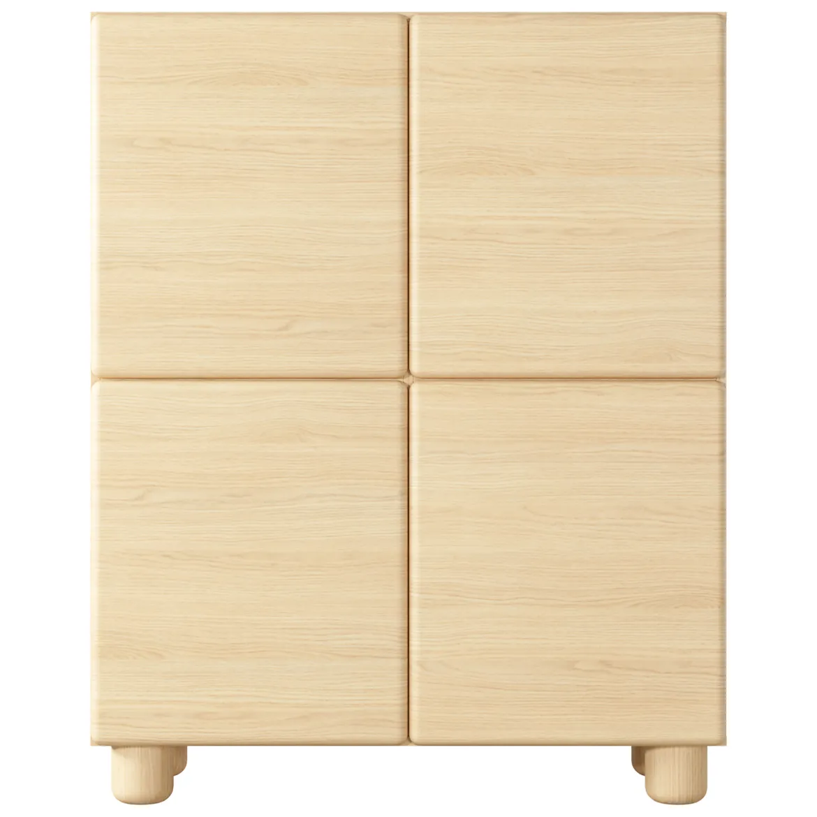 Credenza Marrone Rovere 6 Ripiani Apertura Battente 100x38x125h cm, 4 Ante - Hamola