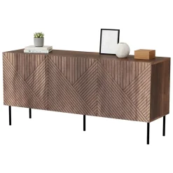 Credenza Montano, 151x40 h72 cm, Noce