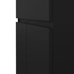 Credenza nera 82x38x79h cm 2 ante e 1 cassetto - Romagna