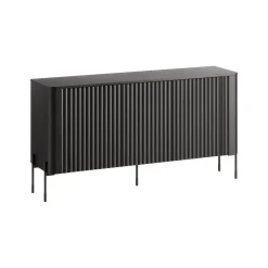 Credenza nera 150x39x80h cm 3 ante - Susegana