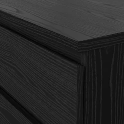 Credenza nera 153x50x68h cm 6 cassetti - Joyce