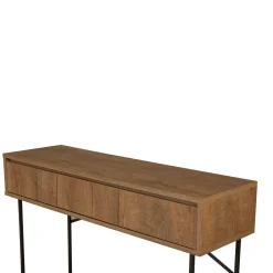 Credenza noce e nera 120x36x90h cm 3 cassetti - Avetrana