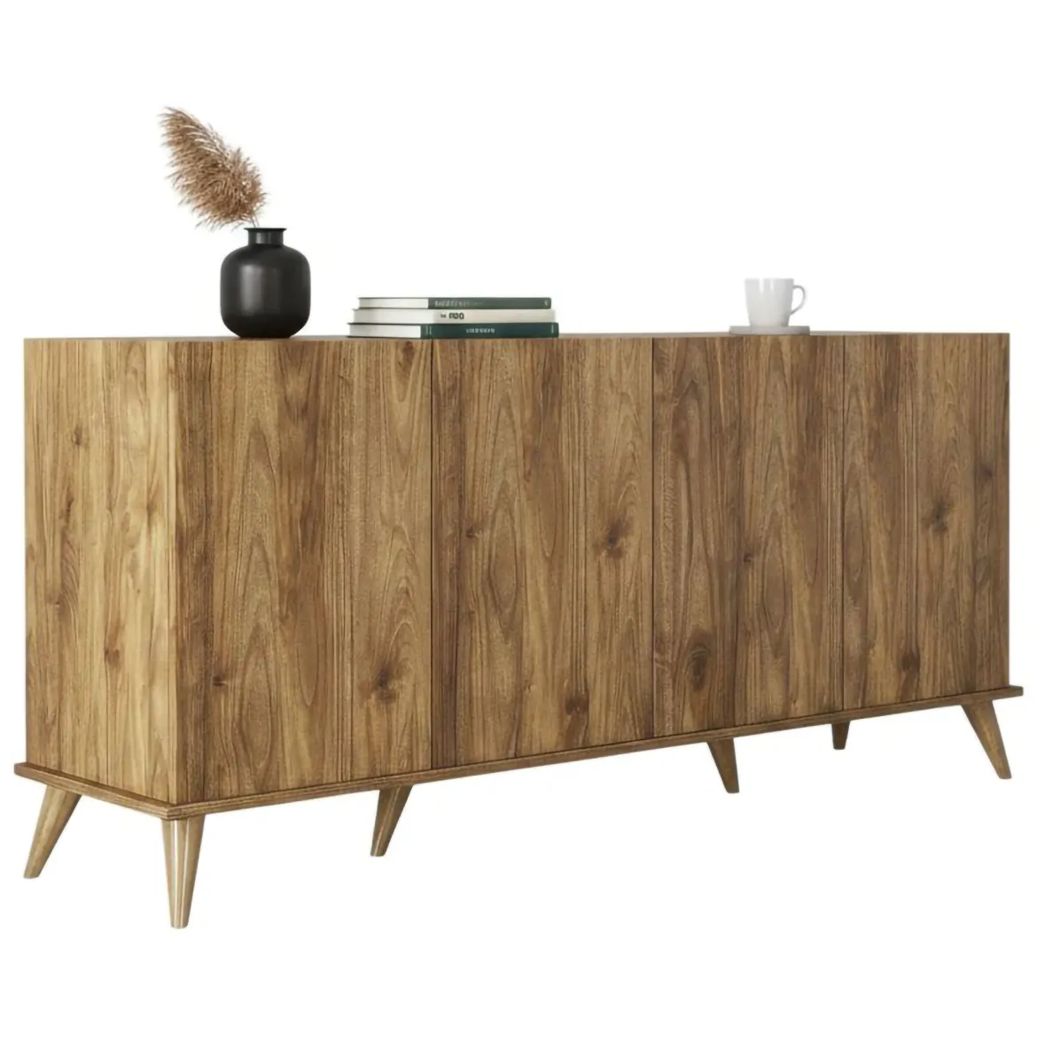 Credenza noce 180x45x80h cm 4 ante - Paine