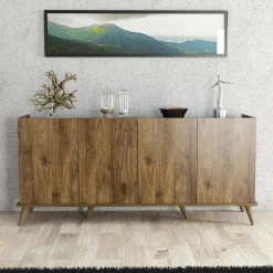 Credenza noce 180x45x80h cm 4 ante - Paine