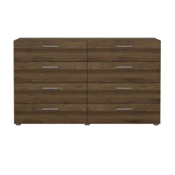 Credenza noce 140x40x81h cm 8 cassetti - Phethai