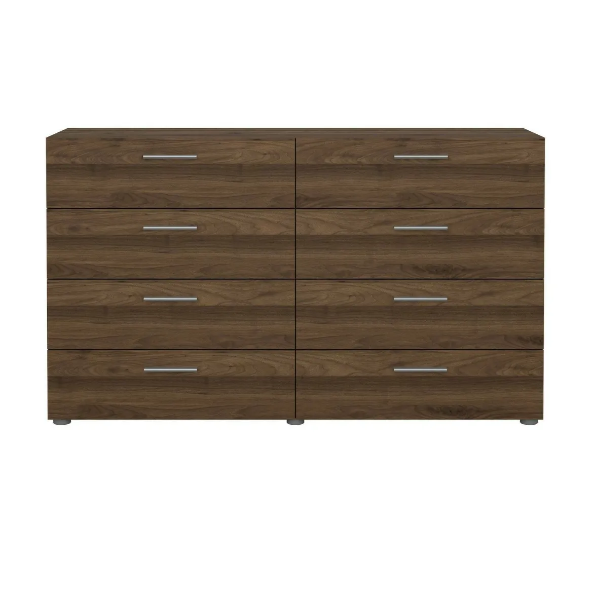 Credenza noce 140x40x81h cm 8 cassetti - Urduja