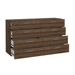 Credenza noce 140x40x81h cm 8 cassetti - Urduja