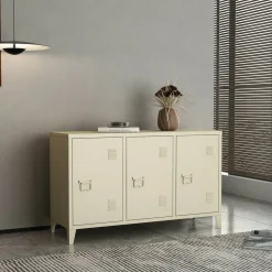 Credenza panna 120x40x73h cm 3 ante - Cocullo