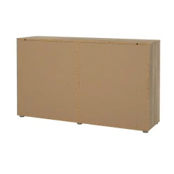 Credenza quercia e bianco lucida 140x40x81h cm 8 cassetti - Phethai