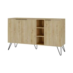 Credenza quercia 142x35x83h cm 3 ante - Alin