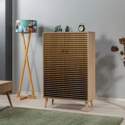 Credenza quercia 89x40x113h cm 2 ante - Ampezzo