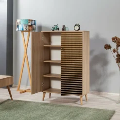 Credenza quercia 89x40x113h cm 2 ante - Ampezzo
