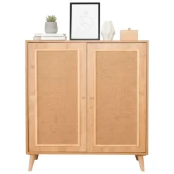 Credenza quercia 90x40x110h cm 2 ante - Albiano
