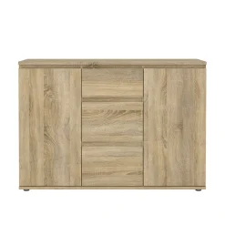Credenza quercia 119x40x83h cm 2 ante e 3 cassetti - Zumpano