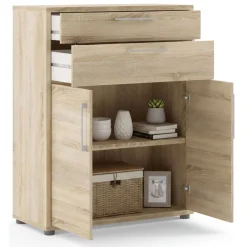 Credenza quercia 89x40x113h cm 2 ante e 2 cassetti - Agra