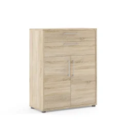 Credenza quercia 89x40x113h cm 2 ante e 2 cassetti - Agra