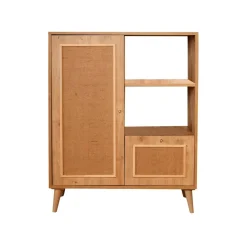 Credenza quercia 90x40x110h cm 2 ante - Jingu