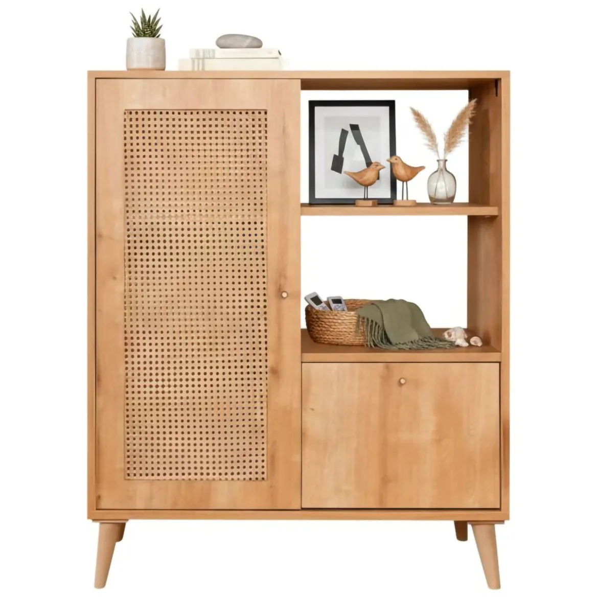 Credenza quercia 90x40x110h cm 2 ante - Sfalerite