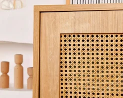 Credenza quercia 90x40x110h cm 2 ante - Sfalerite