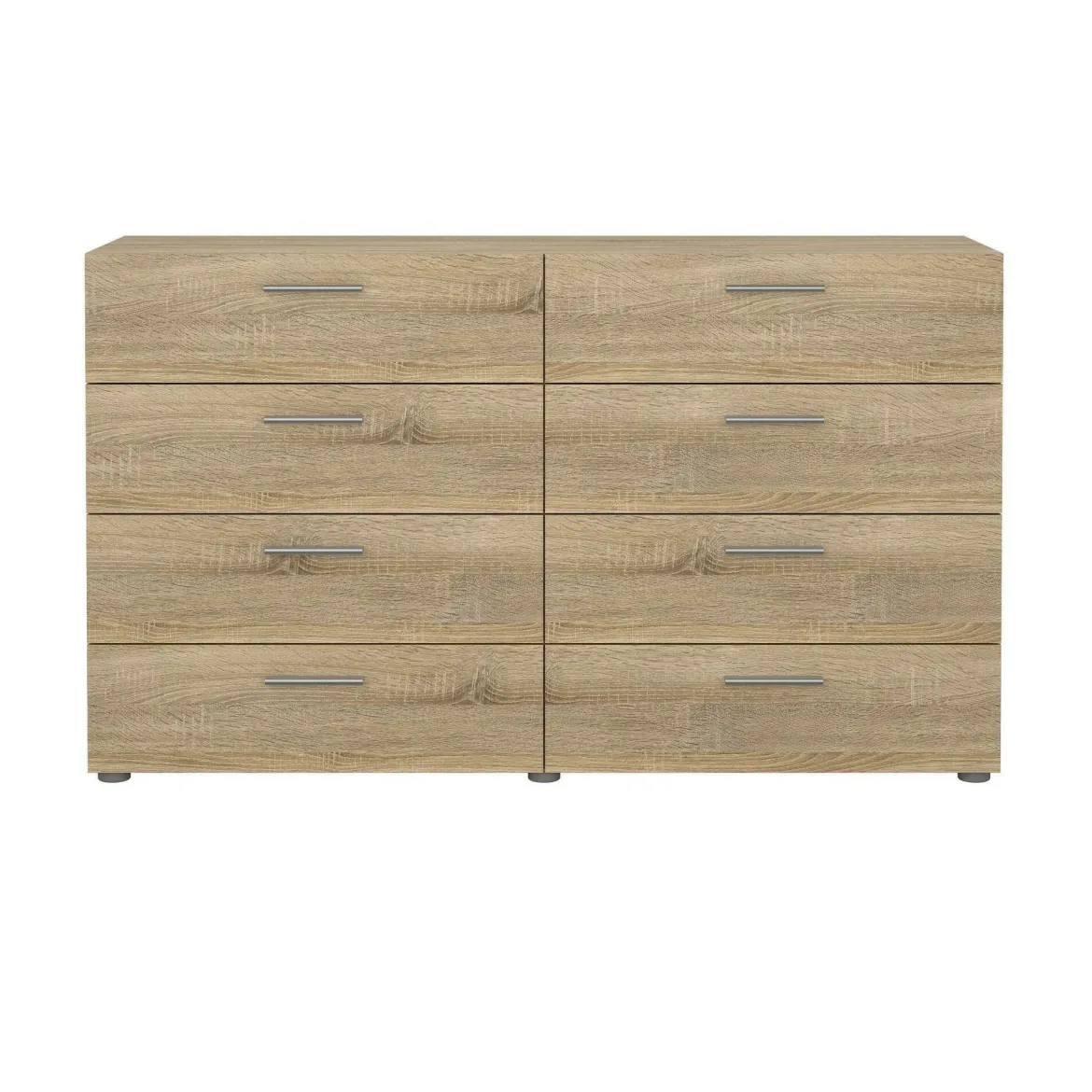 Credenza quercia 140x40x81h cm 8 cassetti - Phethai