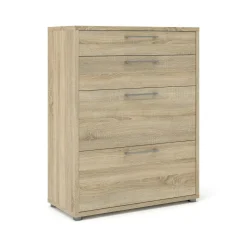 Credenza quercia 89x40x113h cm 4 cassetti - Anghiari