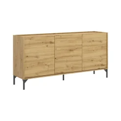 Credenza rovere nodi 155x43x75h cm 3 ante - Afrodite