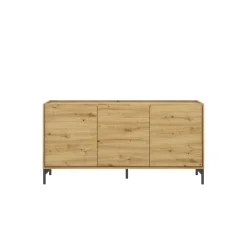 Credenza rovere nodi 155x43x75h cm 3 ante - Afrodite
