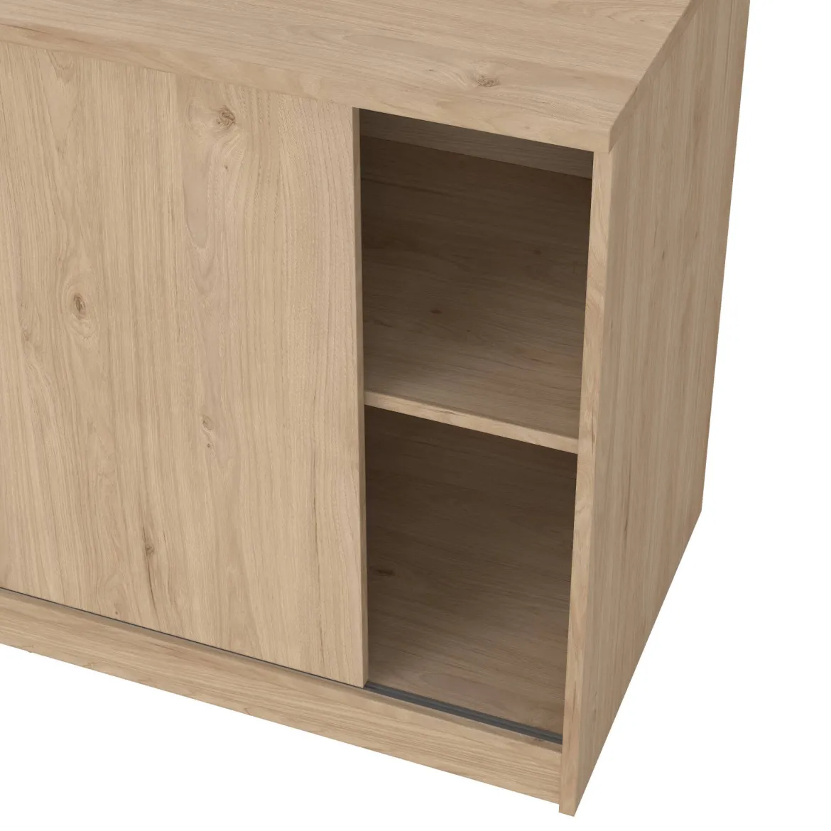 Credenza rovere 118x50x75h cm 1 anta e 3 cassetti - Bebinca
