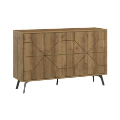Credenza rovere 123x35x77h cm 4 ante - Brunale
