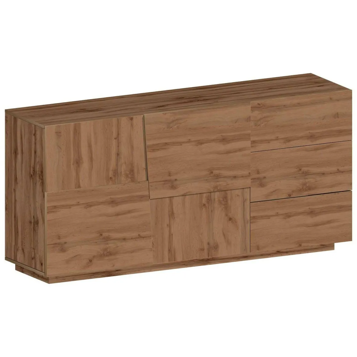 Credenza rovere 180x44x86h cm 2 ante e 3 cassetti - Avelignese