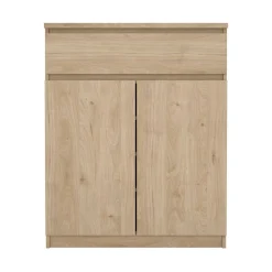 Credenza rovere 80x40x100h cm 2 ante e 1 cassetto - Genziana