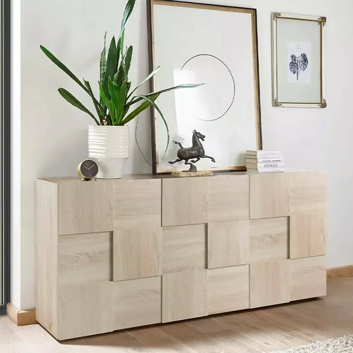 Credenza rovere 181x43x84h cm 3 ante - Ulysses