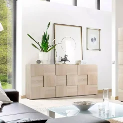 Credenza rovere 181x43x84h cm 3 ante - Ulysses