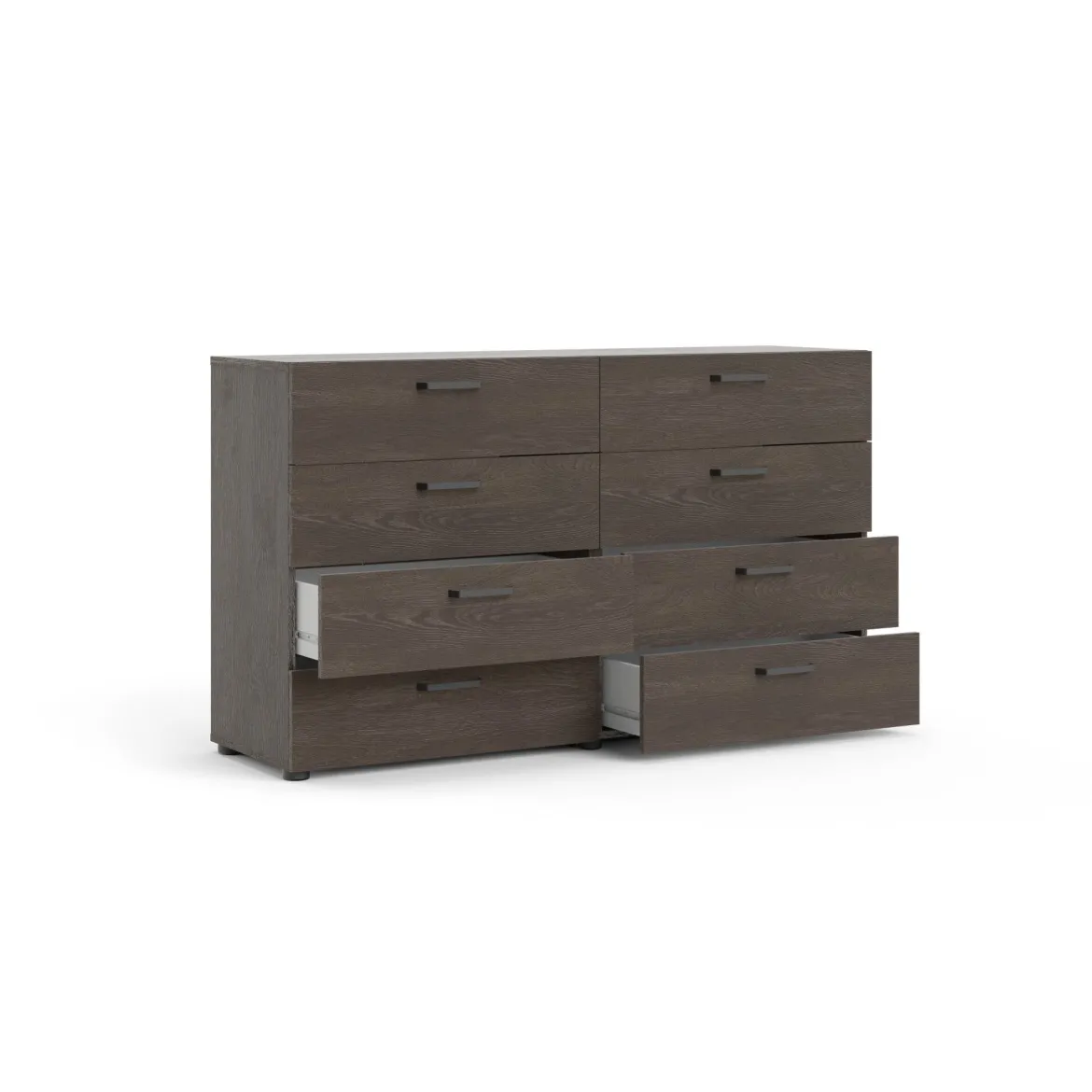 Credenza rovere 140x40x81h cm 8 cassetti - Acetosella