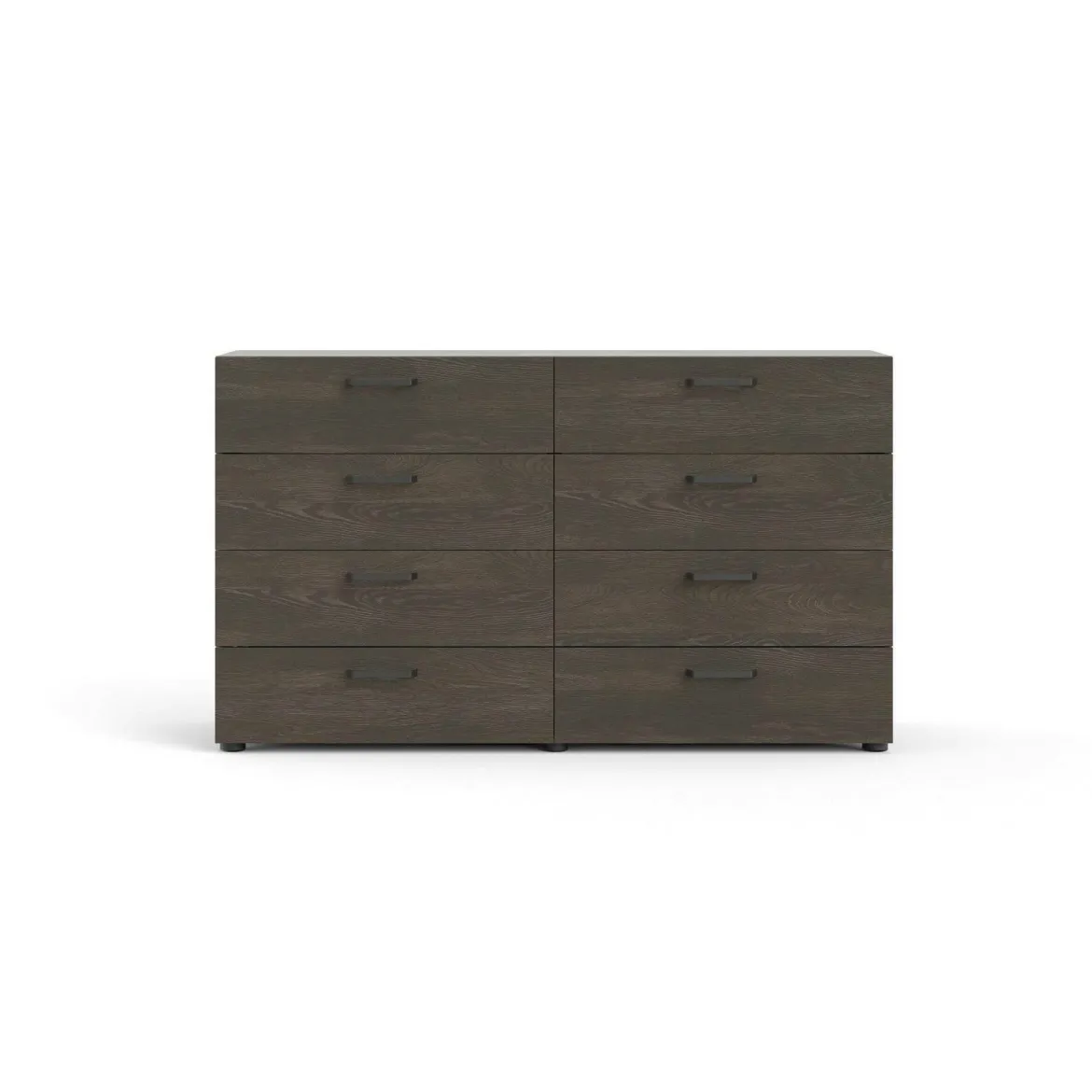 Credenza rovere 140x40x81h cm 8 cassetti - Acetosella