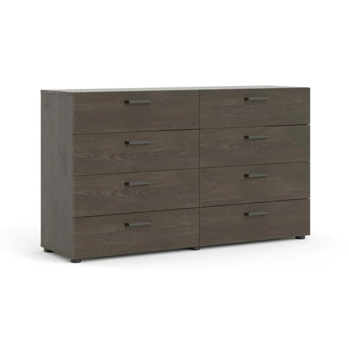 Credenza rovere 140x40x81h cm 8 cassetti - Acetosella