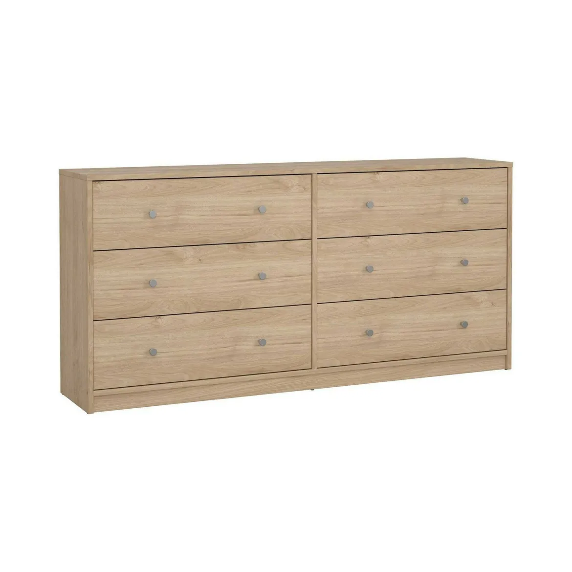 Credenza rovere 143x30x68h cm 6 cassetti - Rick