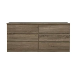 Credenza rovere 153x50x68h cm 6 cassetti - Joyce