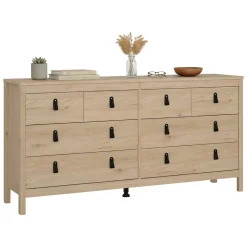 Credenza rovere 159x38x79h cm 8 cassetti - Kovsova