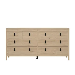 Credenza rovere 159x38x79h cm 8 cassetti - Kovsova