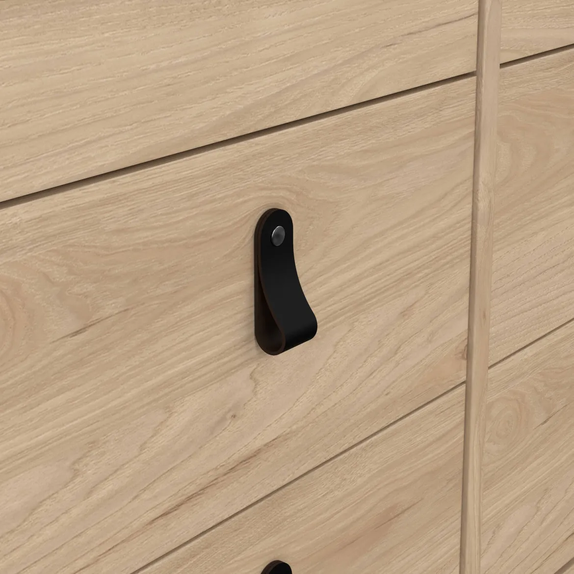 Credenza rovere 159x38x79h cm 8 cassetti - Kovsova