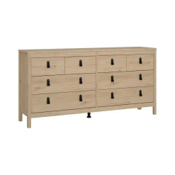 Credenza rovere 159x38x79h cm 8 cassetti - Kovsova
